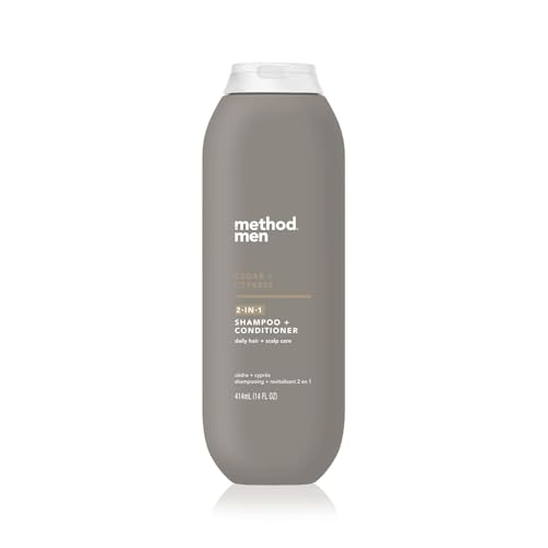 Champú y Acondicionador 2 en 1 Method Men, Cedro + Ciprés - Limpia y Acondiciona con Aceite de Argán y Jojoba - Sin Parabenos - 14 oz - imagen 2