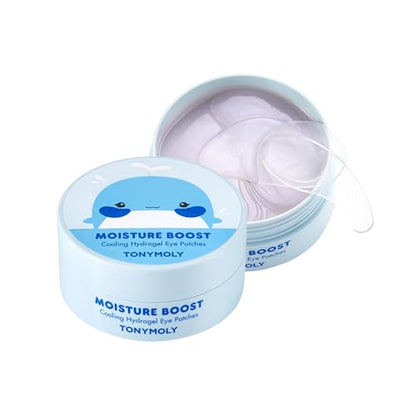 Parches Hidratantes TONYMOLY Moisture Boost Cooling Hydrogel para Ojos – 30 Pares con Ácido Hialurónico, Espirulina y Plancton - imagen 1