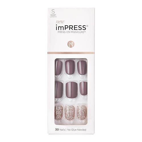 KISS imPRESS Manicura Postiza, Kit de Uñas Cortas, Tecnología PureFit, 'Flawless', Incluye Pad de Preparación, Lima Mini, Palito de Cutícula y 30 - imagen 4
