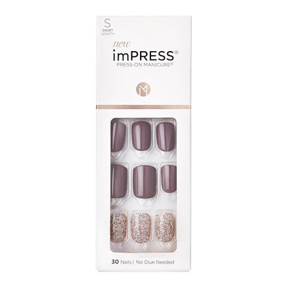 KISS imPRESS Manicura Postiza, Kit de Uñas Cortas, Tecnología PureFit, 'Flawless', Incluye Pad de Preparación, Lima Mini, Palito de Cutícula y 30 - imagen 4