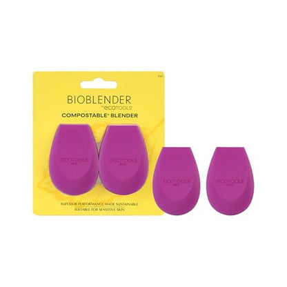Dúo de Esponjas de Maquillaje EcoTools Bioblender, Esponjas Compostables para Base Líquida y en Crema, Aplicación Sin Costuras, 2 Piezas - imagen 2
