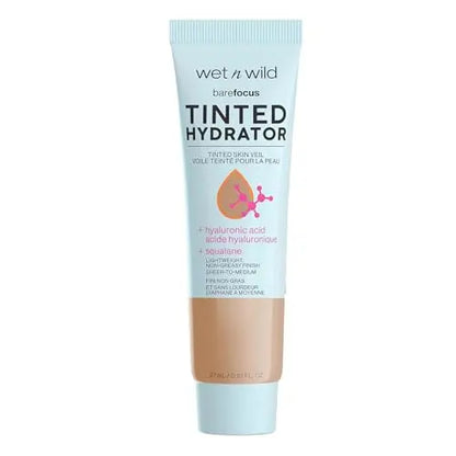 wet n wild Bare Focus Hidratante Tinte Tinte Piel Velada, Cobertura Ligera y Construible con Ácido Hialurónico y Esqualano Vegano, Acabado Semimate, - imagen 4