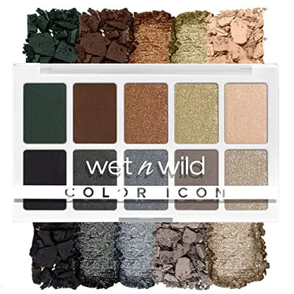 Paleta de Sombras de Ojos Wet n Wild Color Icon de 10 Tonos, Blue Lights Off, Larga Duración, Acabado Brillante, Metálico, Glitter, Mate, Pigmento - imagen 1