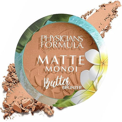 Polvo Bronceador Matte Monoi Butter de Physicians Formula, Maquillaje Facial, Dermatológicamente Probado, Vegano, Libre de Crueldad, Sin Gluten, - imagen 4