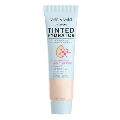 wet n wild Bare Focus Hidratante Tinte, Velo de Piel Ligero con Cobertura Construible, Ácido Hialurónico y Escualano Vegano, Acabado Semimate - Light - imagen 4