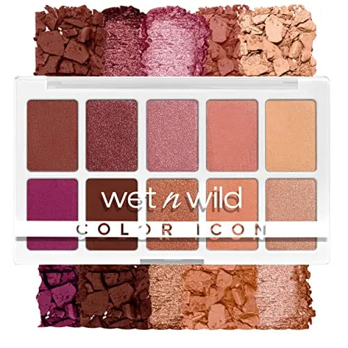 Paleta de Sombras de Ojos Wet n Wild Color Icon de 10 Tonos, Larga Duración, Brillante, Metálica, Glitter, Mate, Pigmento Rico y Suave - Pink Heart - imagen 1