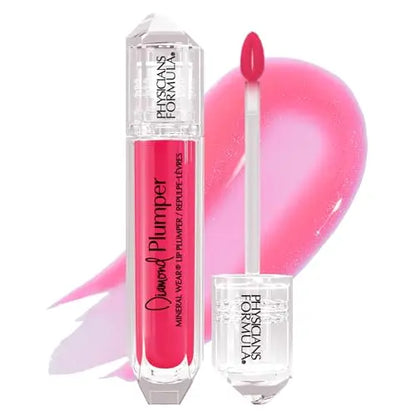 Brillo Labial Voluminizador Mineral Wear Diamond de Physicians Formula, Dermatológicamente Probado, Corte Radiante Rosa - imagen 1