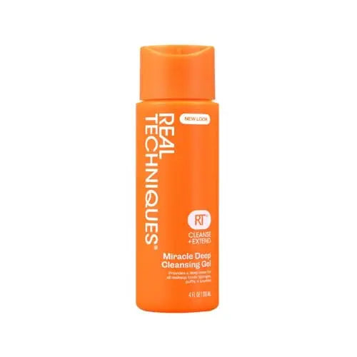 Gel Limpiador Profundo Real Techniques Miracle, Champú para Pinceles y Esponjas de Maquillaje, Vegano y Libre de Crueldad, 4 fl. oz./118 ml - imagen 3