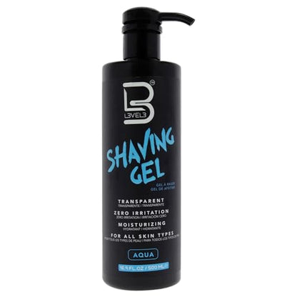 Gel de Afeitar L3 - Gel para Afeitado con Navaja - No Irritante - Aroma Refrescante - Sin Necesidad de Toalla Caliente - Gel de Afeitar Nivel Tres - imagen 3