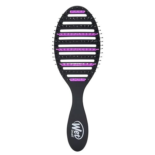 Cepillo Desenredante Wet Brush Refresh and Extend Speed Dry Negro - Diseño Ventilado y Cerdas HeatFlex Ultra Suaves - A prueba de Secado - Elimina - imagen 3
