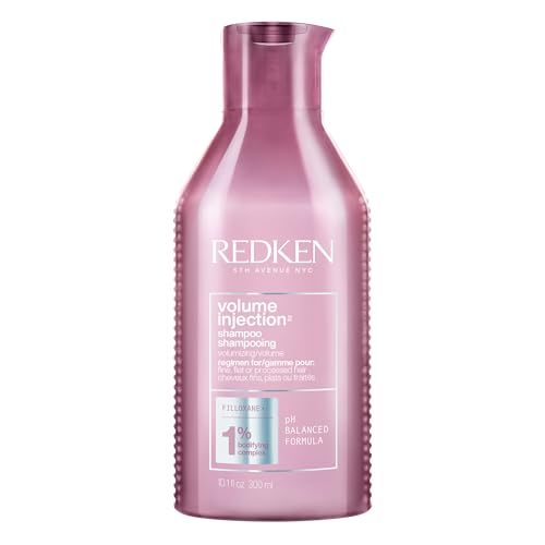 Redken Volume Injection Shampoo | Lightweight Volume Shampoo For Fine Hair | Adds Volume, Lift, and Body to Flat Hair | Soft, Shiny Finish | Paraben F - imagen 4
