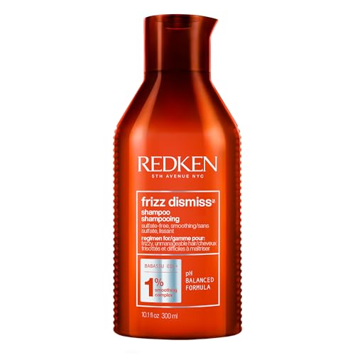 Champú Redken Frizz Dismiss | Champú sin sulfatos para cabello encrespado | Limpieza suave, alisa y añade brillo | Control del frizz duradero y - imagen 3