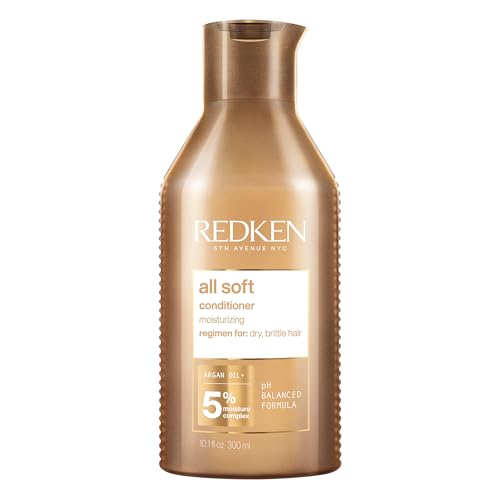 Acondicionador Redken All Soft | Para Cabello Seco y Frágil | Hidratante y Suavizante Intenso | Con Aceite de Argán | 10.1 Fl Oz - imagen 1