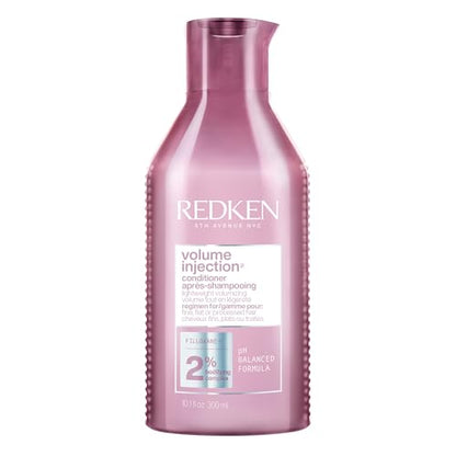 Acondicionador Redken Volume Injection, Acondicionador Ligero para Volumen en Cabello Fino, Desenreda y Añade Cuerpo, Acabado Suave y Brillante, Sin - imagen 3