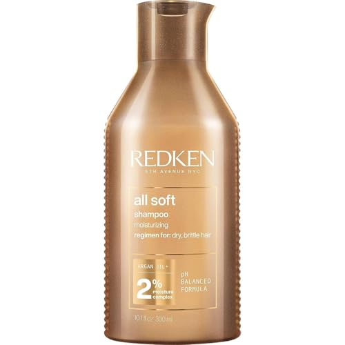 Champú Redken All Soft - Hidrata y Nutre Cabello Seco y Frágil, Limpieza Suave y Acondicionamiento, Con Aceite de Argán, Seguro para Cabello Teñido, - imagen 1