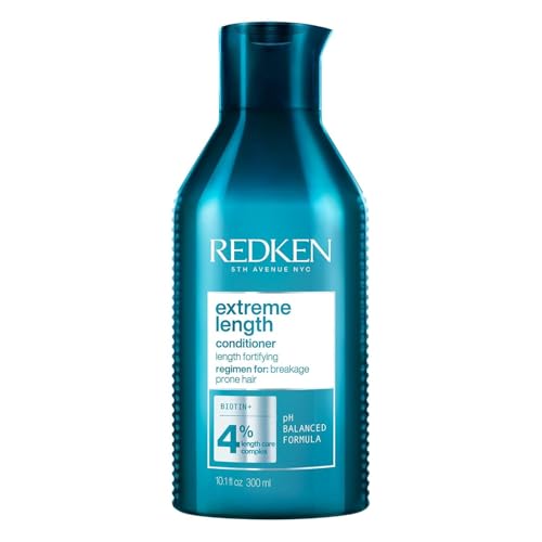 Redken Extreme Length Conditioner For Damaged Hair - Fortifies, Strengthens and Conditions Hair, Infused With Biotin & Castor Oil For Hair Growth, 10. - imagen 1