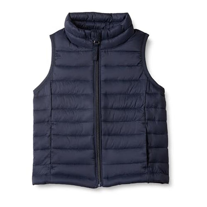 Chaleco Puffer Ligero y Resistente al Agua para Niñas Pequeñas Essentials, Color Marino, Talla 3T - imagen 1
