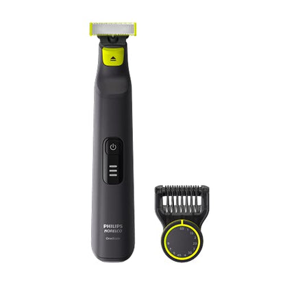 Recortadora y Afeitadora Eléctrica Híbrida Norelco Philips OneBlade Pro, Negra, 2 Piezas, QP6530/70, Versión Anterior - imagen 3