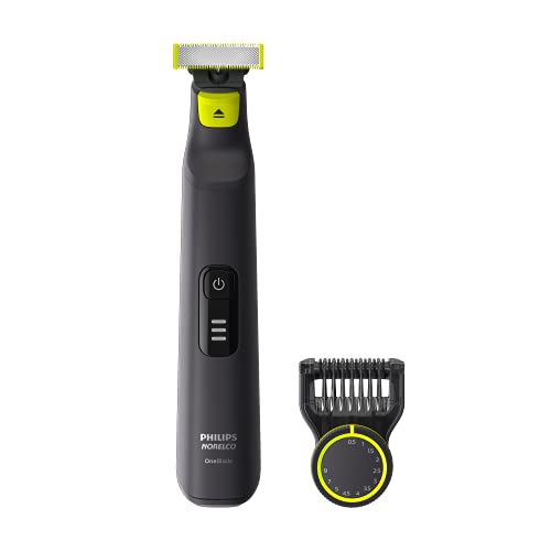 Recortadora y Afeitadora Eléctrica Híbrida Norelco Philips OneBlade Pro, Negra, 2 Piezas, QP6530/70, Versión Anterior - imagen 4