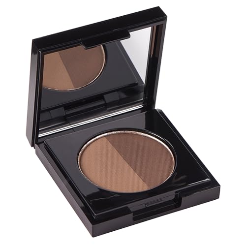 Polvo de Cejas de Lujo Arches and Halos Duo - Formulador y Color para Cejas - Compacto en Polvo con 2 Tonos Neutros - Marrón Neutro - 0.1 oz - imagen 1