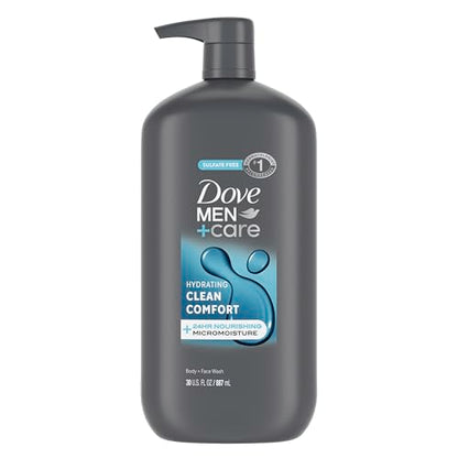 DOVE MEN + CARE Gel de Baño e Hidratación para Cuerpo y Cara Comfort Limpio 30 oz con Tecnología Micromoisure de 24 Horas - imagen 4