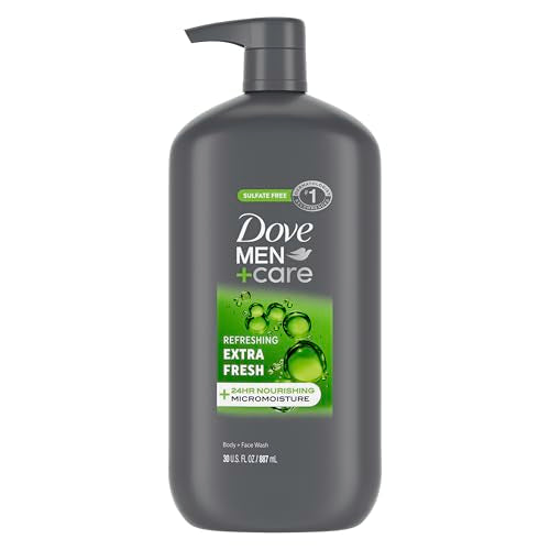 DOVE MEN + CARE Gel de Baño y Cara Refrescante Extra Fresco con Tecnología de Micromoisés 24 Horas, 30 oz - imagen 4