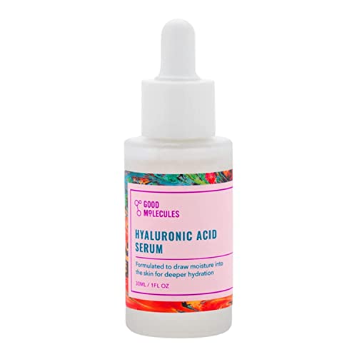 Good Molecules Suero de Ácido Hialurónico - Suero Hidratante No Graso al 1%, Hidratante Facial para Piel Más Llena, Cuidado de la Piel para el Rostro - imagen 3
