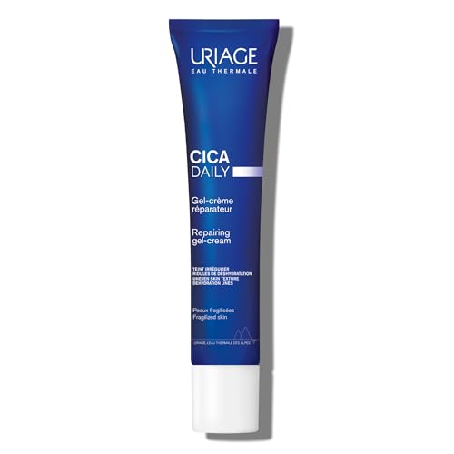 Gel-Crema Reparadora Diaria Uriage Cica para el Rostro, con Prebióticos, Centella Asiática y D-Pantenol, Gel Ultra-Ligero, Sin Parabenos ni - imagen 4