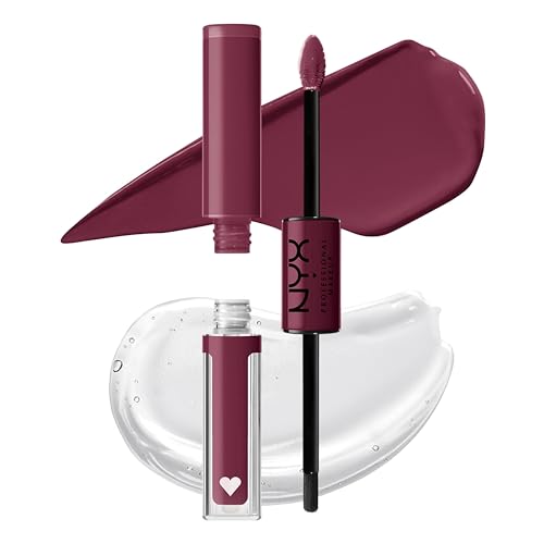 NYX PROFESSIONAL MAKEUP Shine Loud, Labial Líquido de Larga Duración con Brillo Labial Transparente - Make It Work (Ciruela Fría) - imagen 2