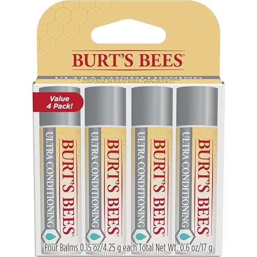 Burt's Bees Bálsamo Labial, Cuidado Hidratante para Labios, 100% Natural, Ultra Acondicionador con Manteca de Karité, Cacao y Kokum (Paquete de 4) - imagen 3