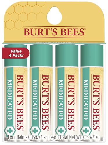Bálsamo Labial Medicado Burt's Bees con Aceite de Eucalipto y Mentol, Sin Tinte, Cuidado Labial de Origen Natural, 4 Tubos de 0.15 oz. - imagen 3