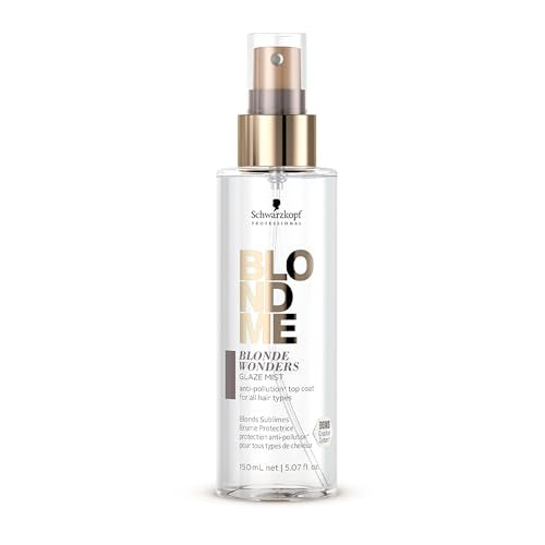 BlondMe Blonde Wonders Glaze Mist – Spray de Acabado Sin Aclarado para Cabello – Tratamiento Protector UV y Solar – Capa Protectora para Fuerza y - imagen 1