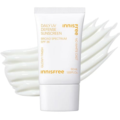 Innisfree Daily UV Defense SPF 36 – Protector Solar Facial Coreano, Acabado Invisible, Amplio Espectro, Sin Residuos Blancos, Ligero e Hidratante - imagen 2