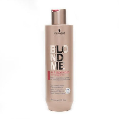 Shampoo BlondMe All Blondes Rich – Hidratante y Nutritivo para Cabello Rubio Natural y Tratado – Ideal para Cabello Normal a Grueso - imagen 4