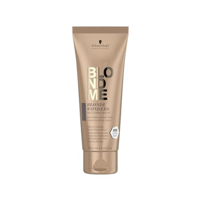 Bálsamo Restaurador BLONDME Blonde Wonders – Tratamiento Sin Enjuague para Puntas Abiertas y Antifrizz - imagen 3