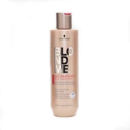Acondicionador BlondMe All Blondes Rich – Tratamiento Diario Nutritivo – Fortalece, Aporta Elasticidad y Brillo para Cabello Rubio Natural y Tratado - imagen 2