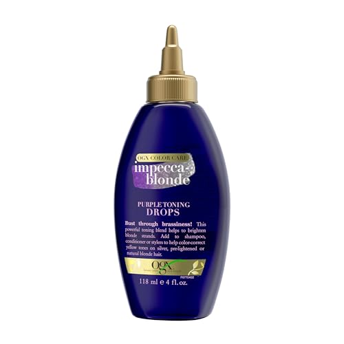 OGX Impecca-Blonde Gotas Tonificantes Moradas para Mejorar Rubios, 4 fl oz - imagen 1