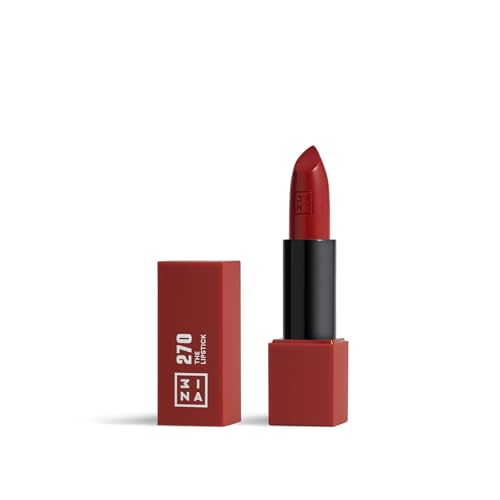 3INA The Lipstick - Labial Hidratante para Mujeres - Acabado Semi-Mate Satinado de Larga Duración de 5 Horas - Alta Pigmentación y Cómodo - 270-0.16 - imagen 1