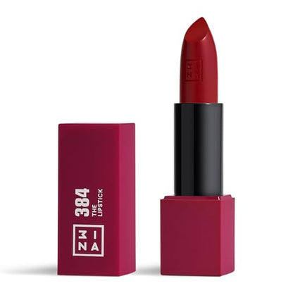 3INA The Lipstick - Labial Hidratante para Mujeres - Acabado Semimate Satinado de Larga Duración de 5 Horas - Alta Pigmentación y Comodidad - 384 - - imagen 3