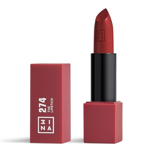 3INA The Lipstick - Pintalabios Hidratante para Mujeres - Acabado Semi-Mate Satinado con Larga Duración de 5 Horas - Alta Pigmentación y Cómodo - 274 - imagen 3