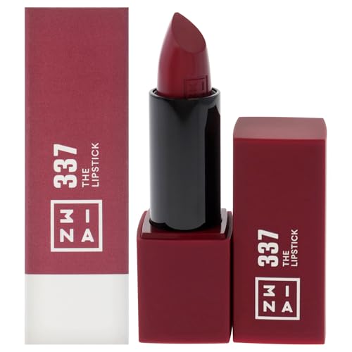 3INA The Lipstick - Barra de Labios Hidratante para Mujeres - Acabado Semi-Mate Satinado con Larga Duración de 5 Horas - Alta Pigmentación y - imagen 4