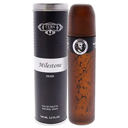 Cuba Milestone Eau de Toilette para Hombre, Spray de 3.3 Onzas - imagen 1