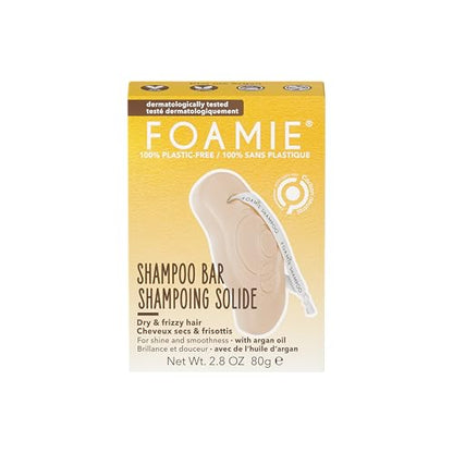 Champú Sólido Natural Foamie - Sin Jabón, Aceite de Argán para Cabello Seco, Control de Frizz, Libre de Crueldad y Químicos, Empaque Sin Plástico - imagen 1