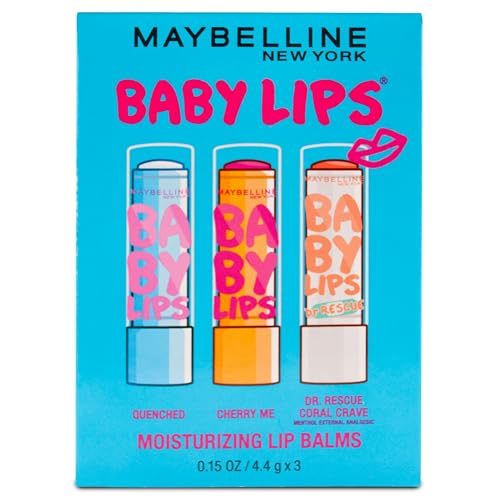 Maybelline New York Baby Lips Bálsamo Hidratante para Labios 3-pack, Esenciales para el Cuidado de los Labios, 3 Tonos - imagen 4