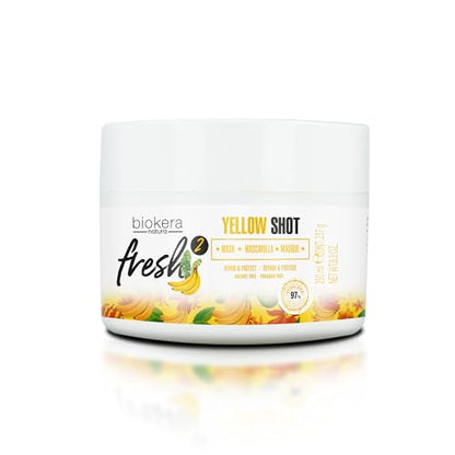 SALERM - Máscara Capilar de Reparación Profunda Biokera Fresh Yellow Shot - 250 ml - Hidratante, Reparadora y Protectora - Antifrizz - Sin Sulfatos - imagen 3