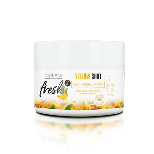 SALERM - Máscara Capilar de Reparación Profunda Biokera Fresh Yellow Shot - 250 ml - Hidratante, Reparadora y Protectora - Antifrizz - Sin Sulfatos - imagen 2