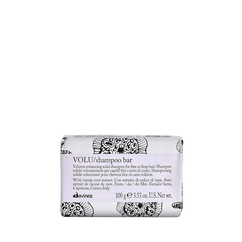 Champú Sólido Davines VOLU, Textura Compacta Práctica que se Convierte en Espuma Cremosa para Cabello Fino o Lacio - Suaviza y Aporta Cuerpo y - imagen 1