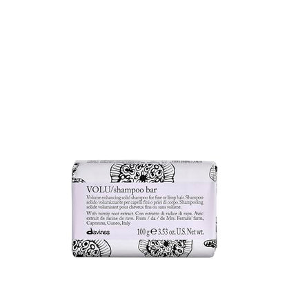 Champú Sólido Davines VOLU, Textura Compacta Práctica que se Convierte en Espuma Cremosa para Cabello Fino o Lacio - Suaviza y Aporta Cuerpo y - imagen 1