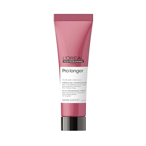 Crema Protectora de Calor L'Oréal Professionnel Paris Pro Longer - Para Cabello Fino, Rellena y Reduce Visiblemente las Puntas Abiertas, Aporta - imagen 2