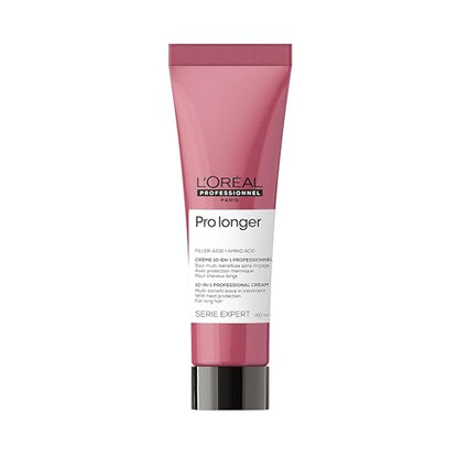 Crema Protectora de Calor L'Oréal Professionnel Paris Pro Longer - Para Cabello Fino, Rellena y Reduce Visiblemente las Puntas Abiertas, Aporta - imagen 2
